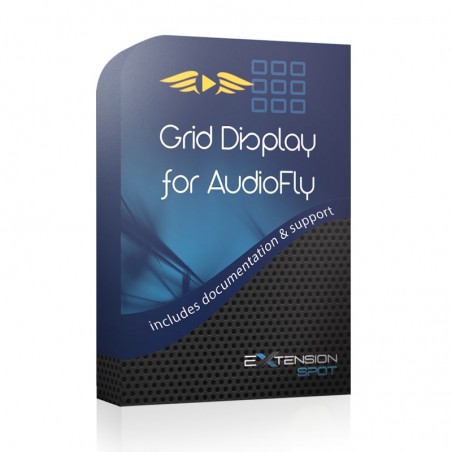 Grid display for AudioFly